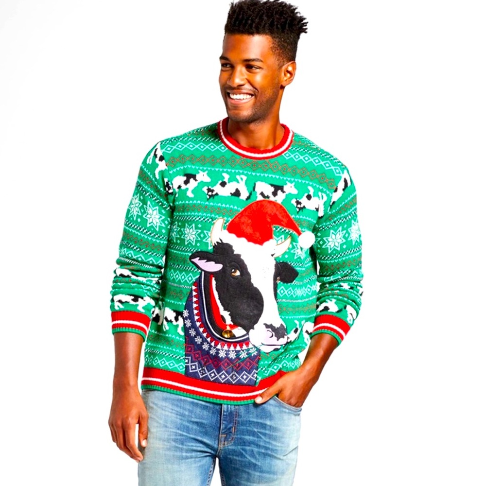 *NWT* Ugly Christmas Cow Sweater size 3XLT